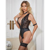 Subblime - 954383 Body Sexy Avec Porte-Jarretelles Noir S/M
